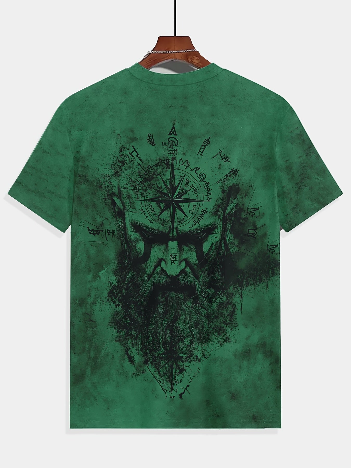 Men's Summer Short Sleeve T-Shirt with Digital Print for Man & Pattern - Breathable Casual & Outdoor Wear, Wrinkle-Resistant Round Neck Tee for, Gym, Travel - / Sizing (Regular Fit) - Easy-Care Machine Washable