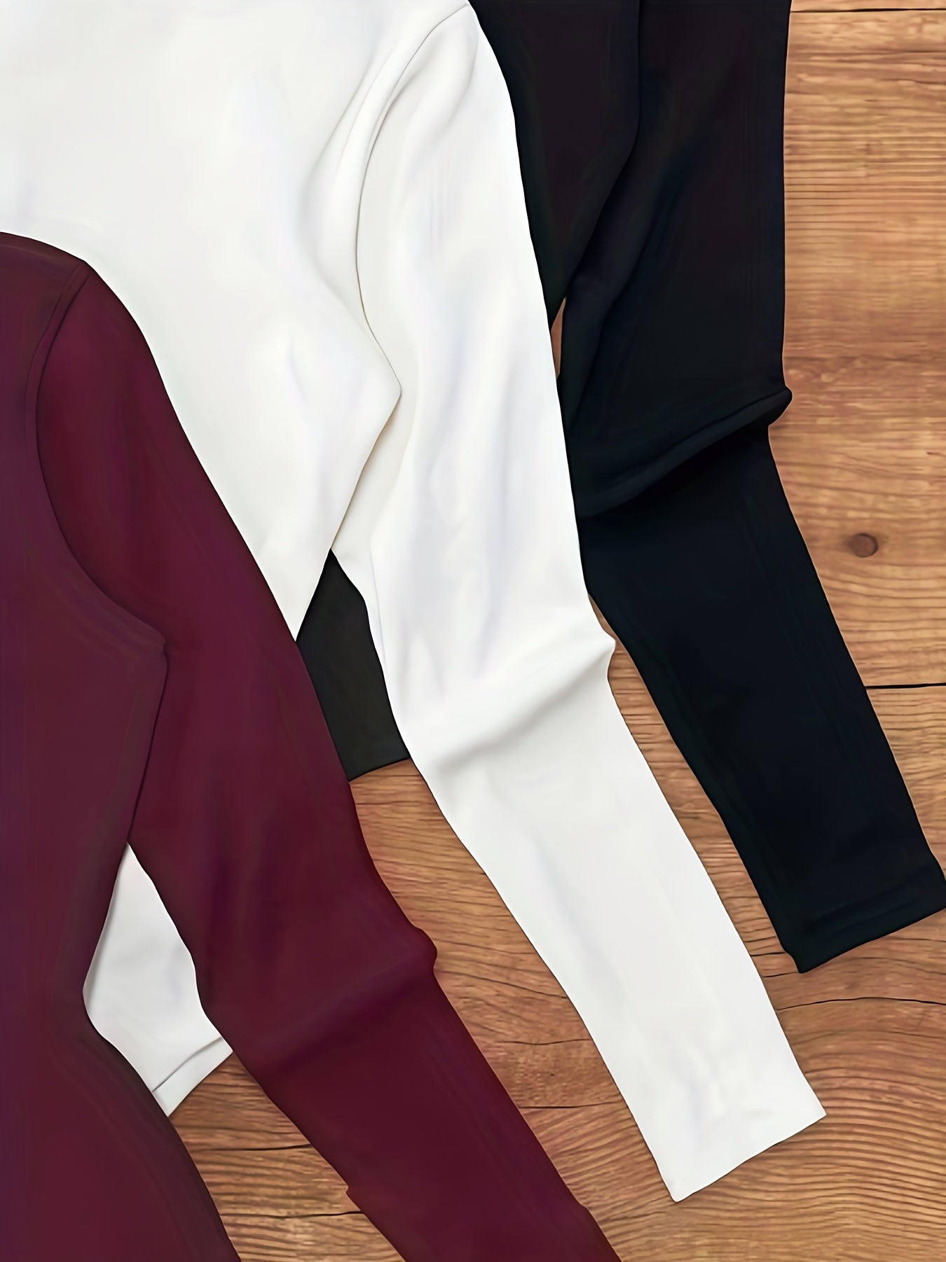 Ensemble 3 pièces de Body Femme à Col Montant Élégant - Sous-vêtement Semi-Transparent et Extérieur, Tenue Gainante Chaude pour l’Hiver, Lavable en Machine, Idéal pour l’Automne/Hiver