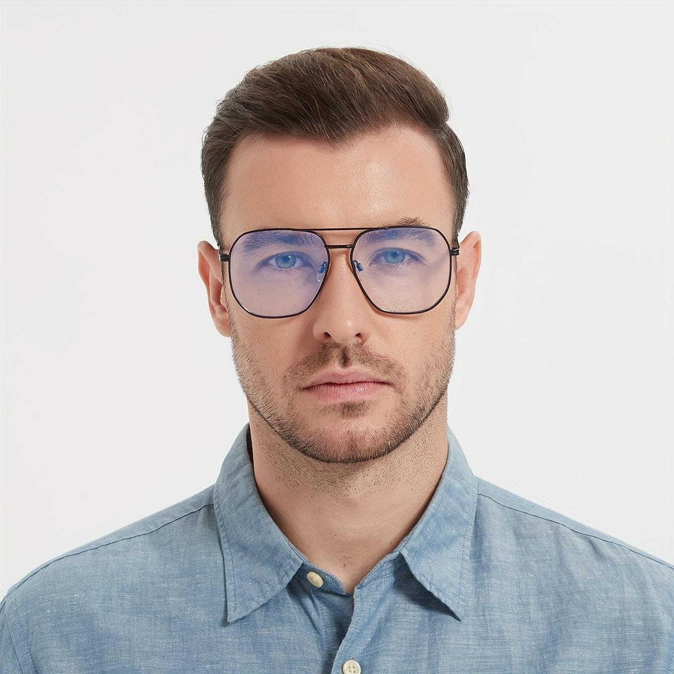 Computer Glasses for Men and Women, Unisex Design, Metal Frame Computer Glasses