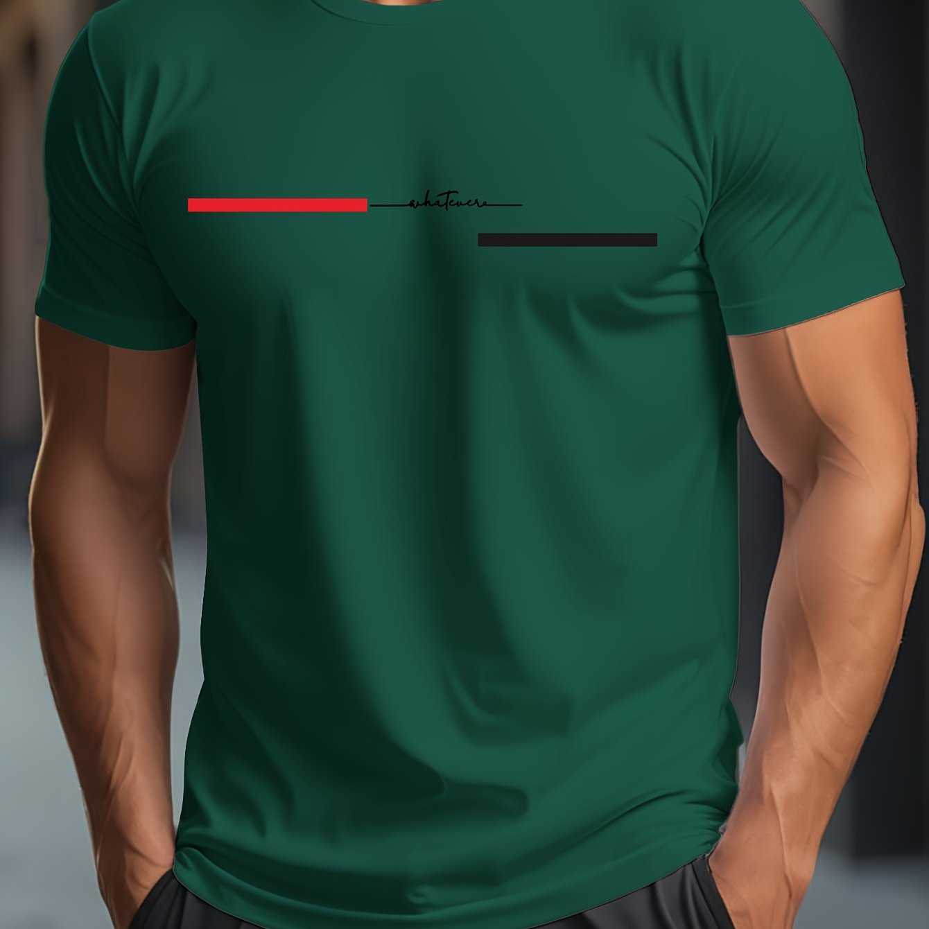 Men'S Casual Crew Neck T-Shirt with "BRO" Print - Soft, Breathable, Short Sleeve Top for Casual Attire, Everyday Tshirt|Minimalist Design|Comfortable Fit