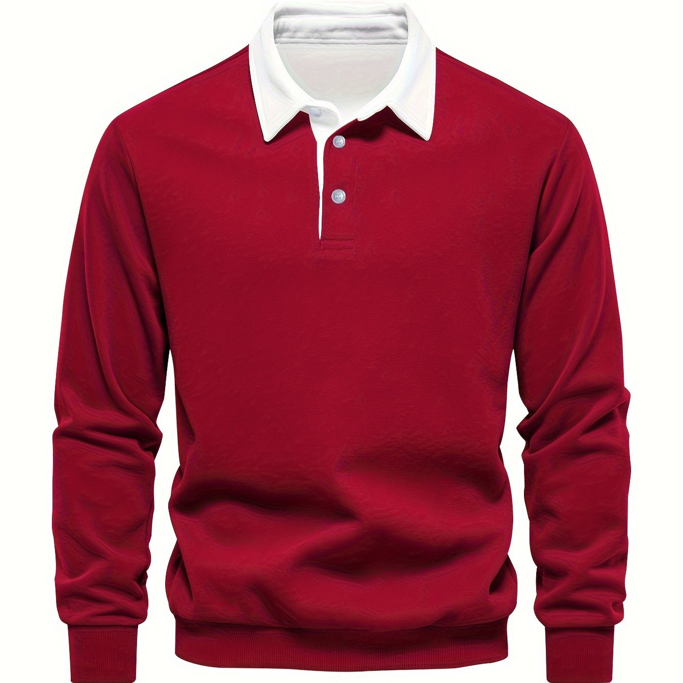 Men's Casual -Lined Long Sleeve Shirt, Comfortable Fabric for Autumn and Winter