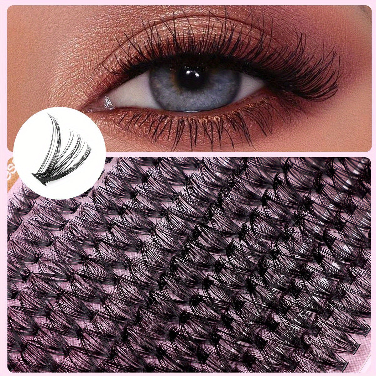 Kit d’Extensions de Cils en Paquets 200/800 – Cils Épais et Légers, D Curl Style Russe 0,05 mm, Volume Naturel et Recourbés, Adhésif Longue Durée, Réutilisables, Parfaits pour Maquillage Quotidien et Soirées