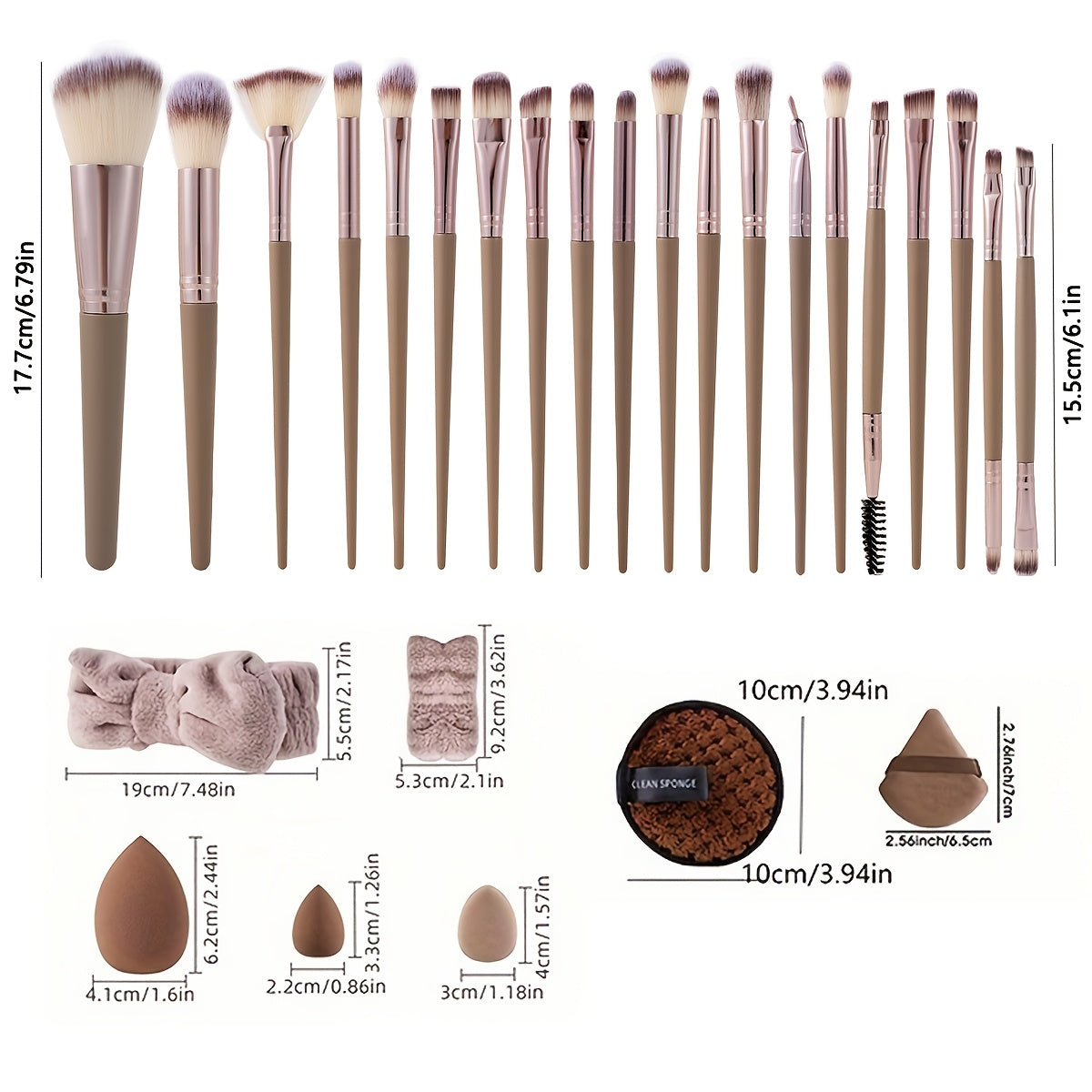 Kit Maquillage 20/30/36/37/67 Pièces – Pinceaux & Trousse Grande Capacité