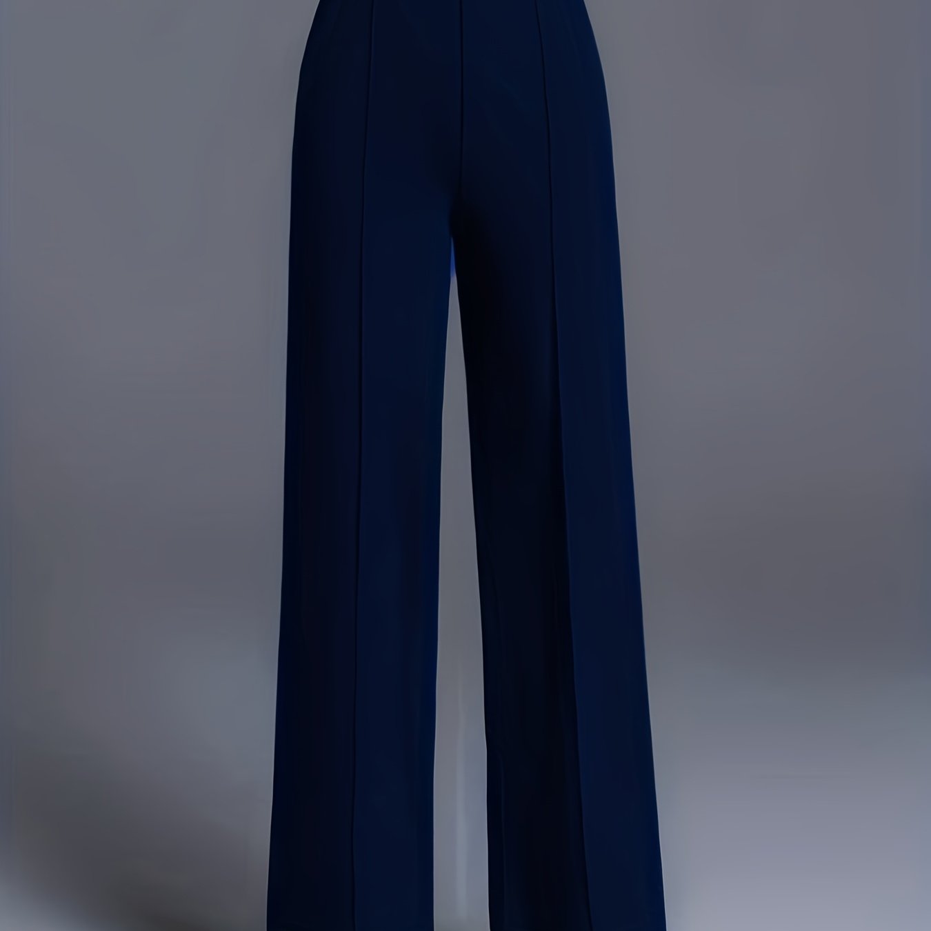 Pantalon Femme Taille Haute Oversize – Jambe Large avec Poches Obliques, Élégant et Décontracté, Tous Saisons