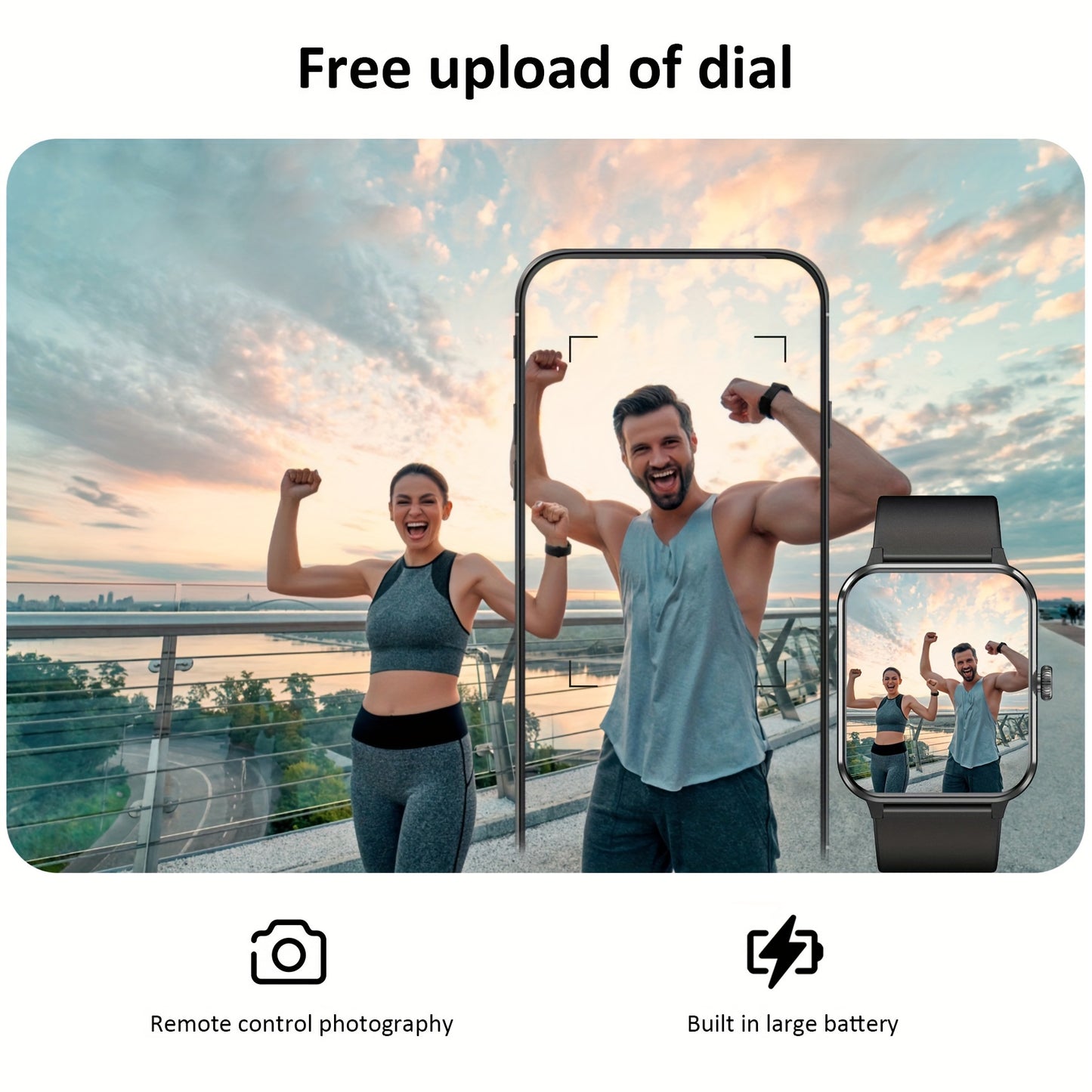 Blackview Smartwatch, Compatible With Android And For IPhone, Fitness Tracker, Fitness Watch With Activity Monitoring 1.85-Inch Touchscreen Smartwatch, With Pedometer, Calorie Meter And Stopwatch, BT 5.3 Call, Multi-Sport Mod