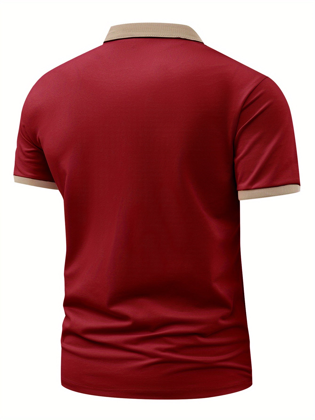 Men'S Red Polo Shirt with Tree of Life Print - Casual Short Sleeve, Button-Up Collar, Summer Sportswear for Golf, Tennis, Gym & Running - Stylish & Comfortable Fabric, Golf Attire | Tree Graphic Shirt | Comfortable Fit, Golf