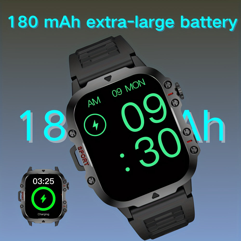 New Smartwatch for Men and Women - Wireless Calling/SMS/Multiple Sports Modes/Remote Camera Control/Fitness Tracker, Compatible with iPhone and Android