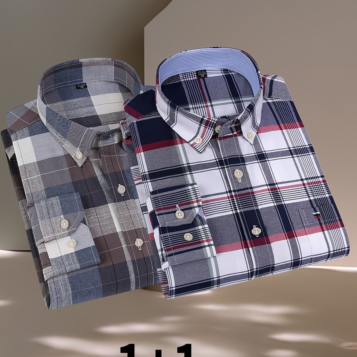 2025 100% Pure Long-Sleeve Oxford Shirt, Featuring Embroidered Chest Pocket, Suitable for Various Occasions, Available in Multiple Styles.
