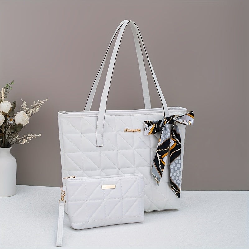 2 sacs triangle matelassés – grande capacité, avec porte-monnaie