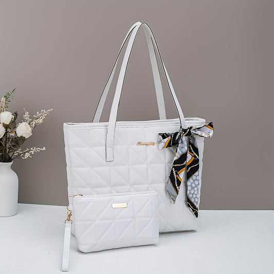 2 sacs triangle matelassés – grande capacité, avec porte-monnaie