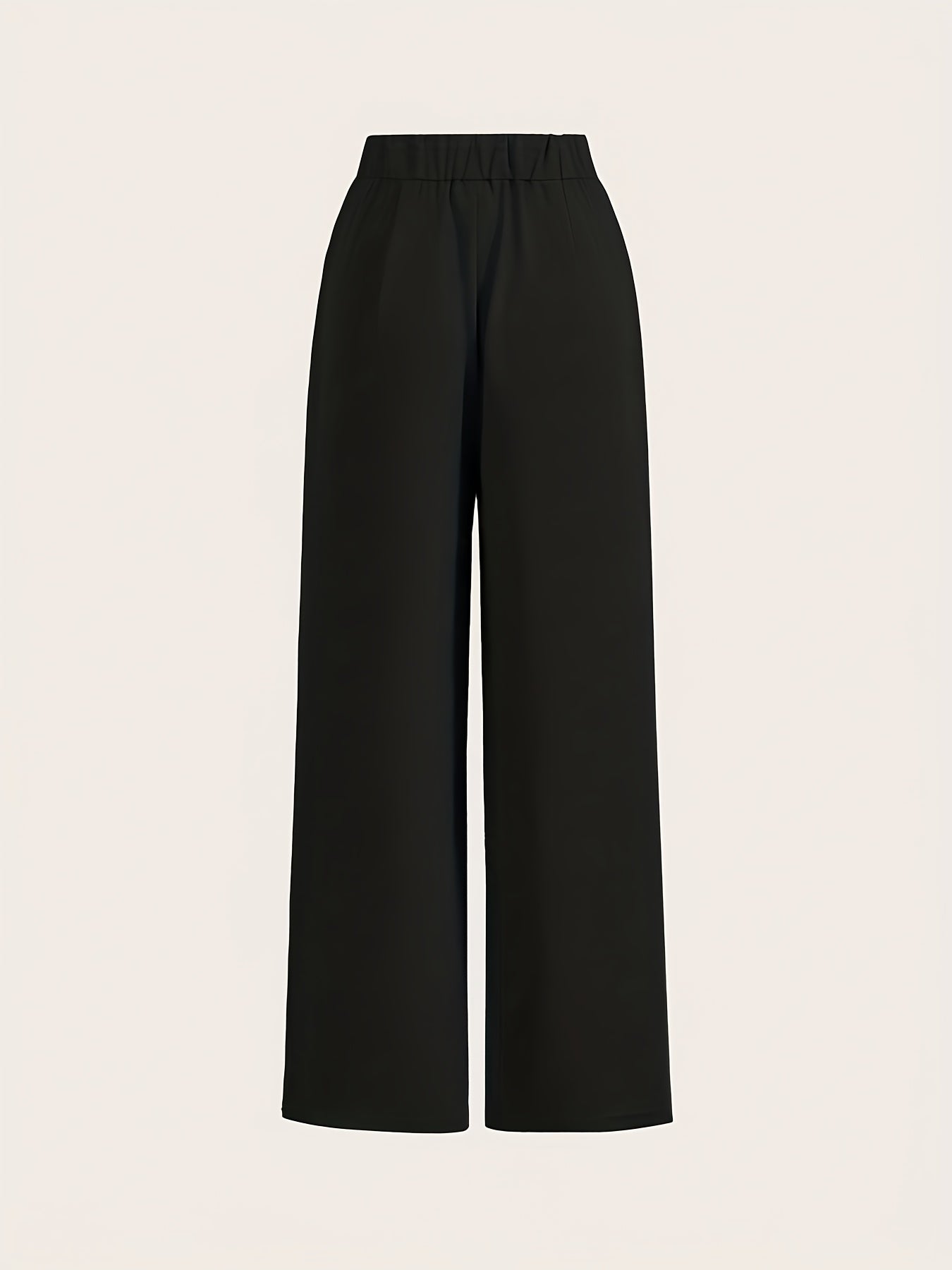 Ensemble de 3 pièces : Pantalon large taille haute, double bouton, décontracté, confortable, lavable en machine, nettoyage à sec, polyvalent