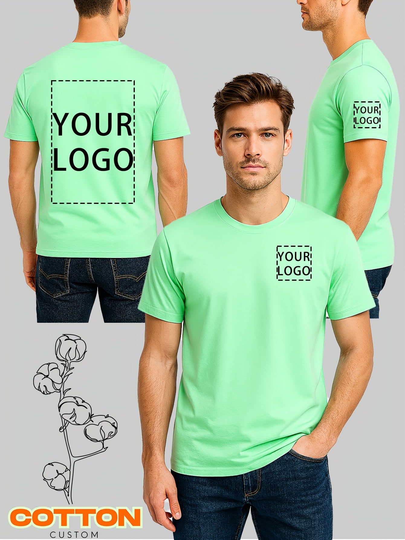 You Can Find Personalized Short-Sleeved T-Shirts Made from 100% Pure in a Range of Colors Including Burgundy, Navy, Black, White, Gray, And Purple. These Shirts Are Ideal for Casual Events, Strolls, Festivals, And Make Great