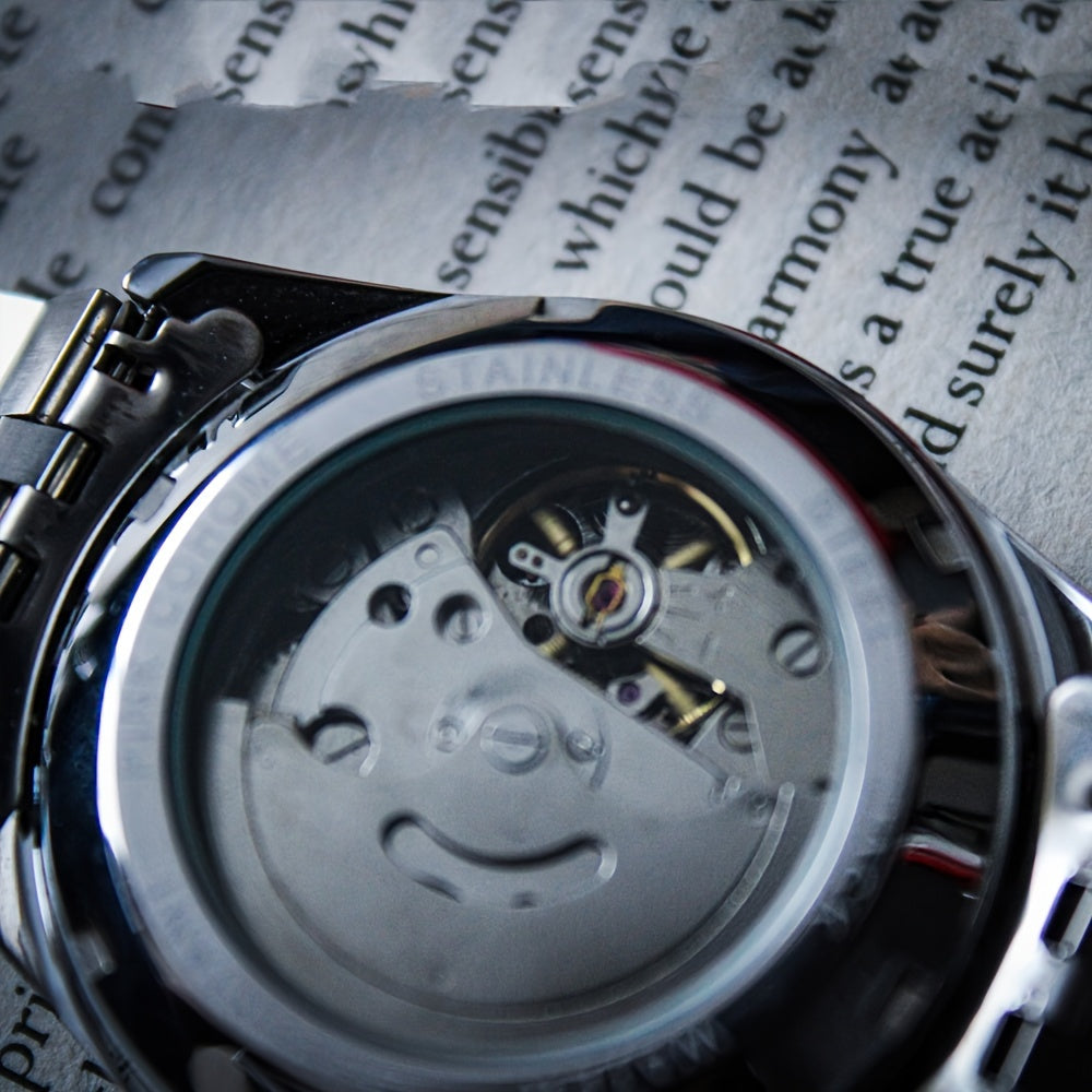 Montre Mécanique Automatique pour Homme – Style Fashion, Bracelet en Acier Inoxydable