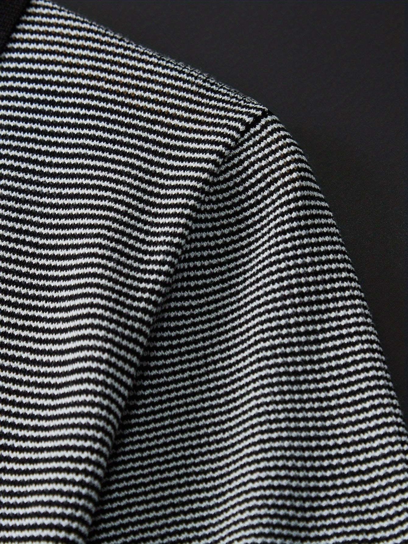 Men'S Breathable Knit Polo Shirt - Stylish & Striped Design, Short Sleeve, Lightweight, High-Quality, Perfect for Golf, Casual Wear, All-Season, Golf Apparel | Stylish Knit Shirt | Medium Stretch Fabric