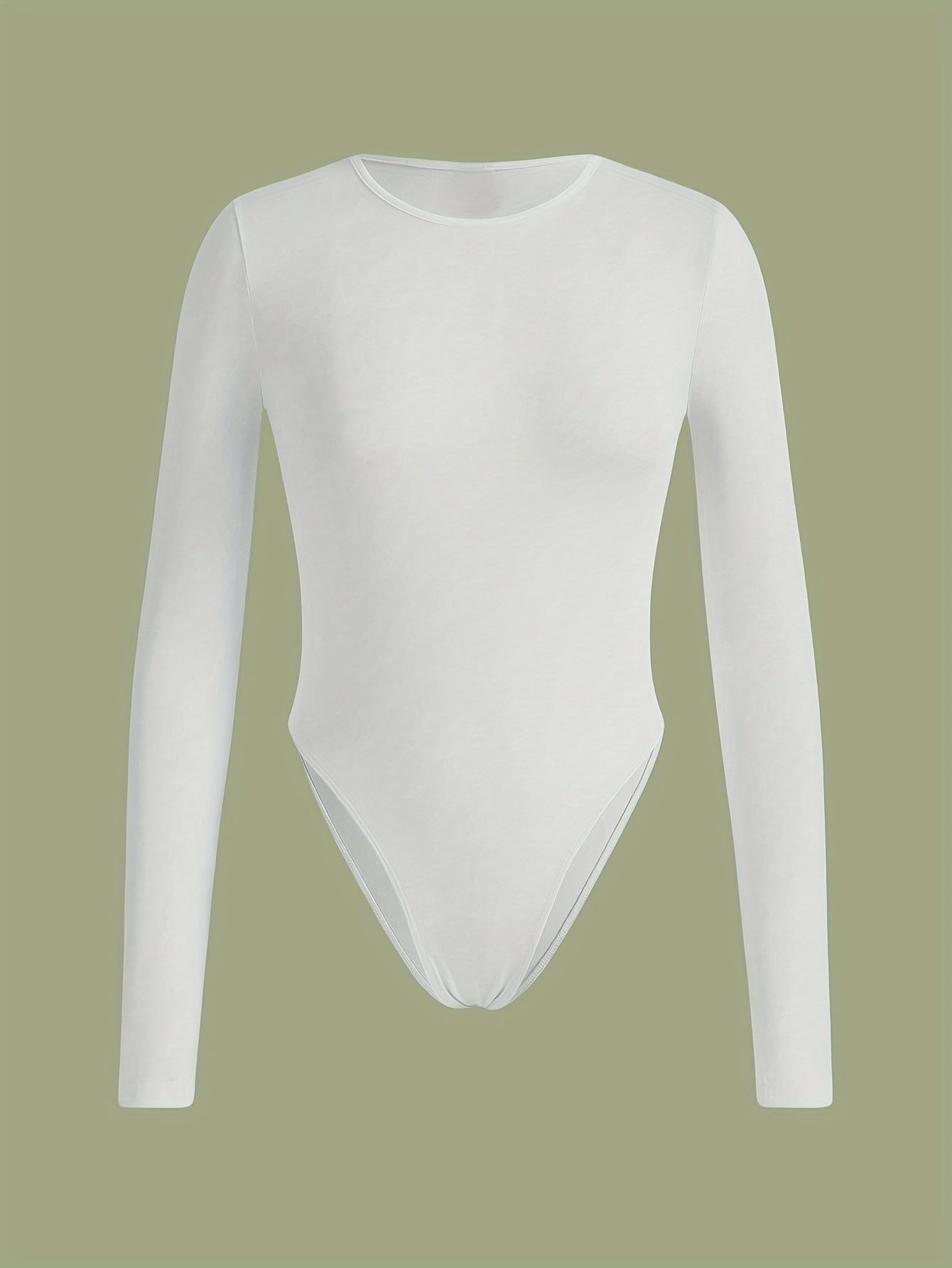 Lot de 3 bodys femme à manches longues, coupe slim, col rond, couleur unie (blanc, noir, gris), confortables et élégants, style décontracté pour toutes saisons