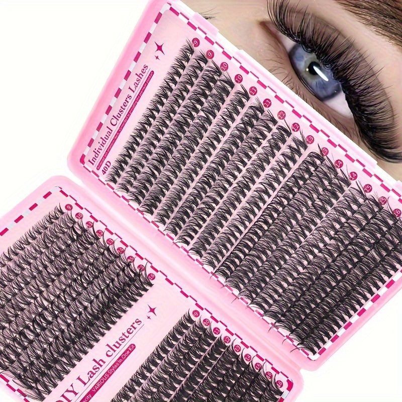 Extensions de Cils en Paquets – D Curl, Effet Naturel et Volumineux, 3D Waterproof, Longueurs 9-16 mm, Épaisseurs 30D/40D/50D, Parfaites pour Style Cat Eye, Doll Eye et Naturel, Idéales pour Usage Quotidien et Soirées