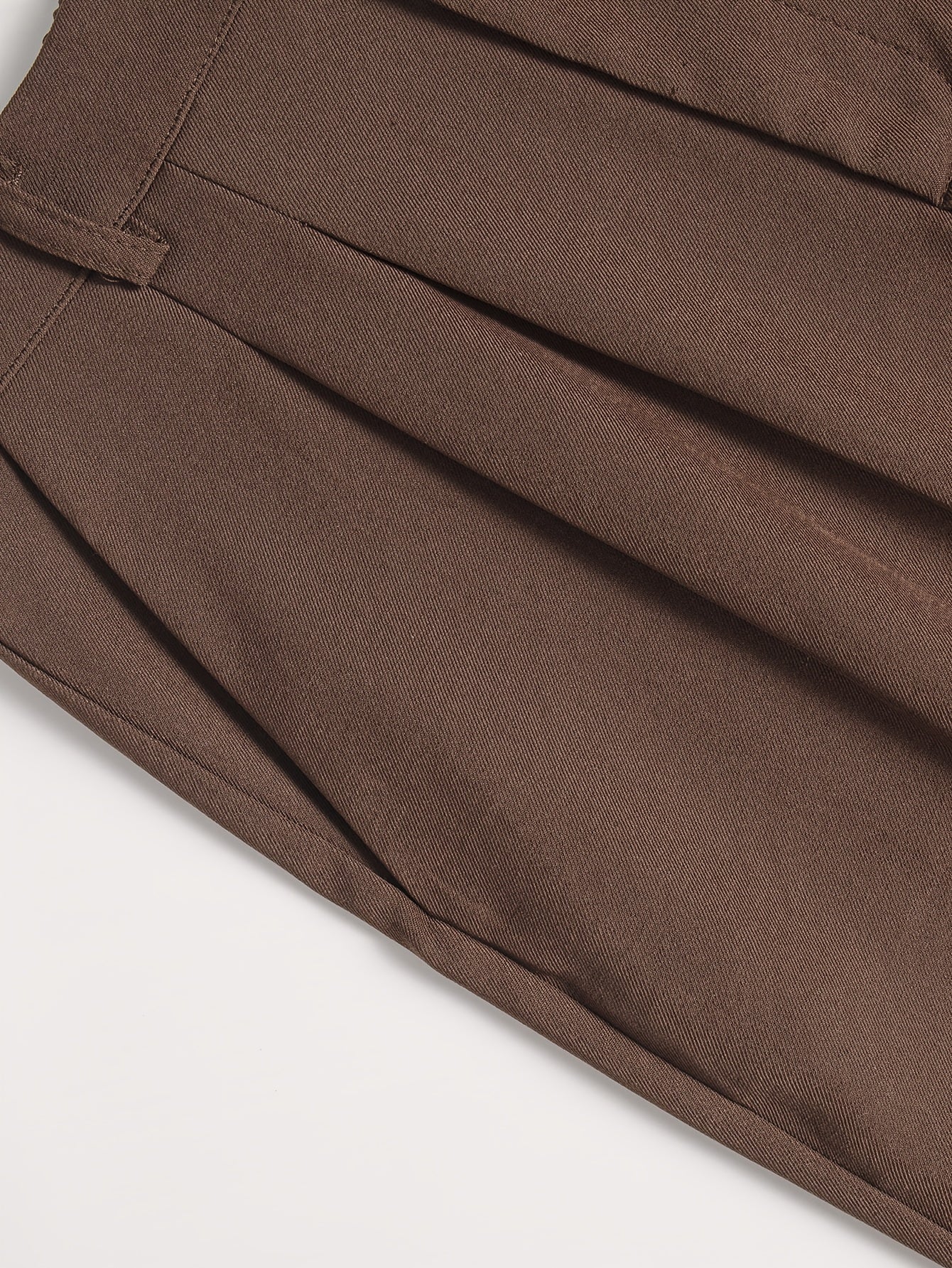 Pantalon Femme Élégant Jambe Large Effilée – Couleurs Unies, Sans Ceinture, Fermeture Zippée Intégrée