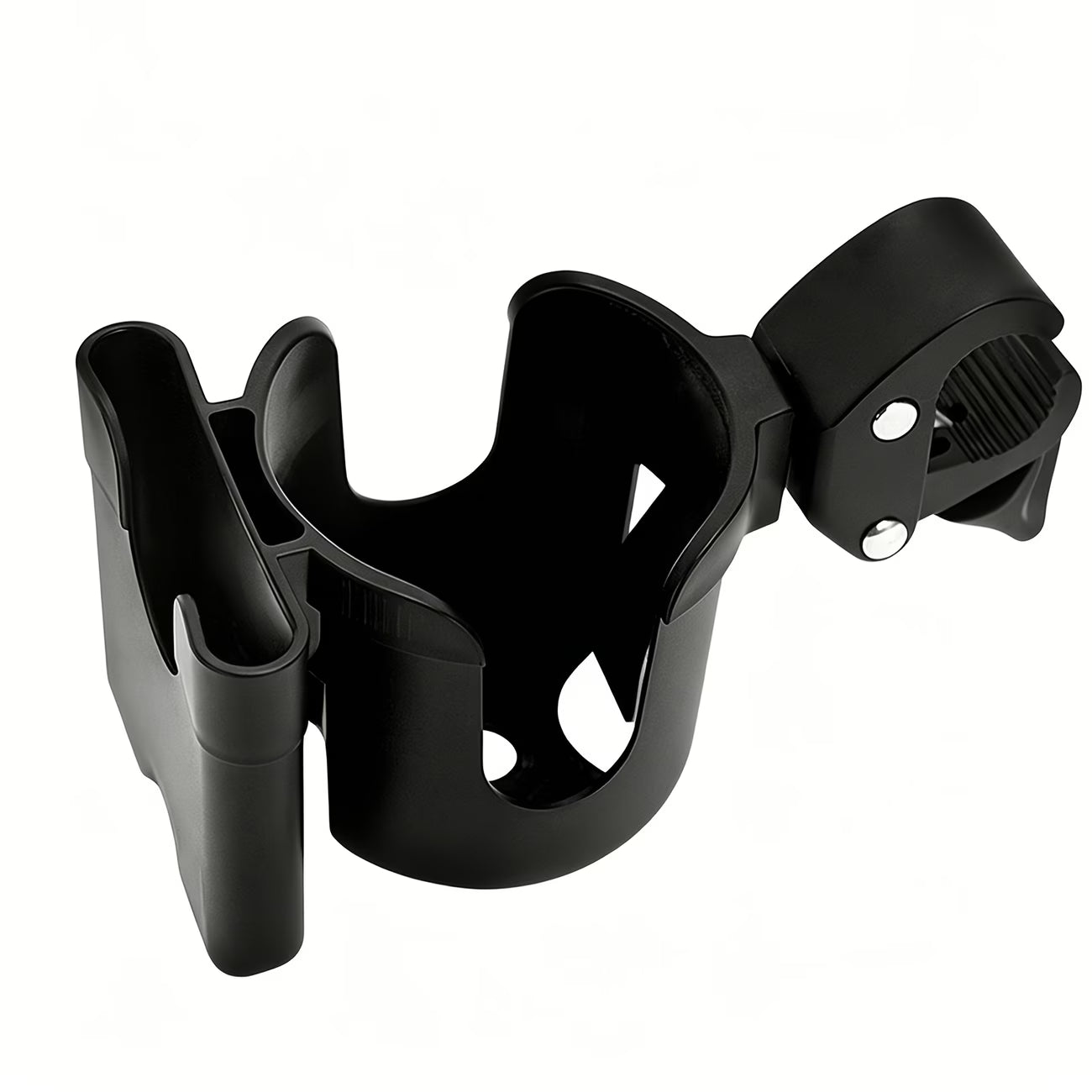 Universal 2-in-1 Stroller Cup Holder with Adjustable Phone Holder – Bottle Holder for Strollers, Bikes & Wheelchairs