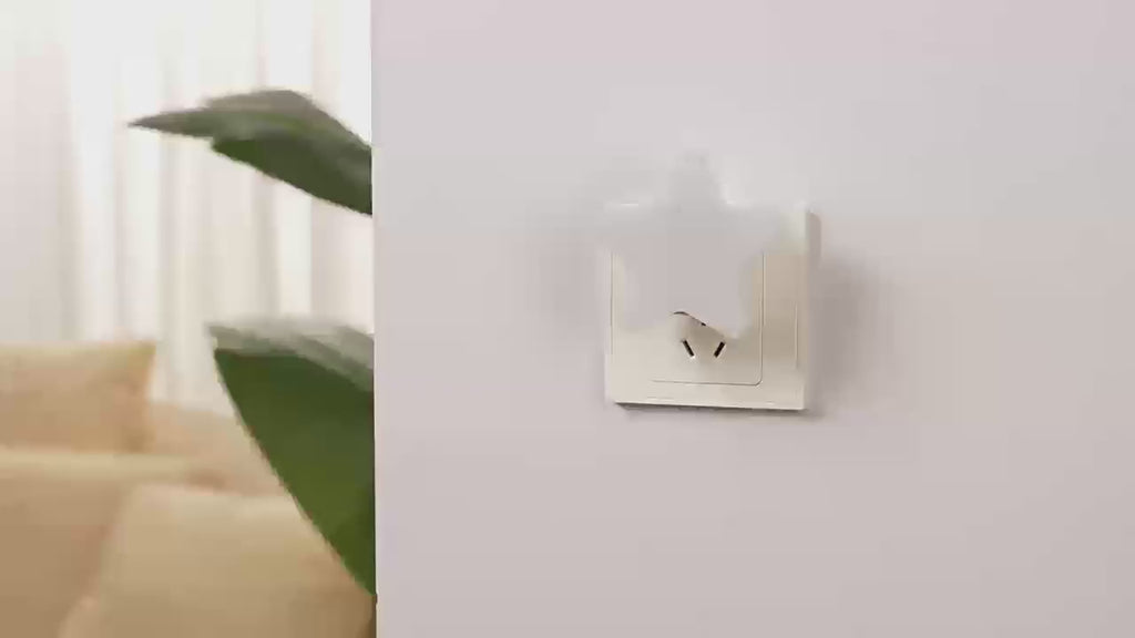 Smart LED Night Light with Auto Sensor – Warm White Plug-In Night Light (EU Plug)