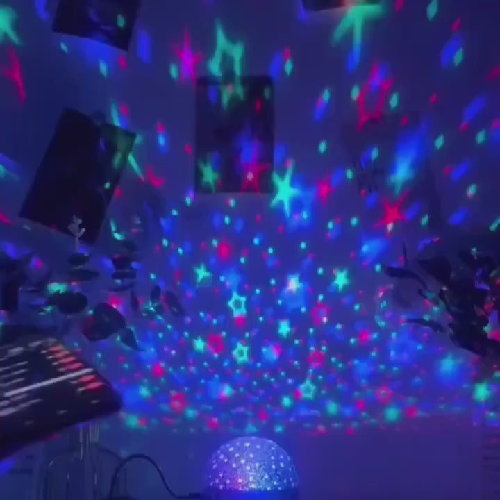7-Color Star Projector Night Light – Fantasy Galaxy Lamp for Kids' Bedrooms & Playrooms